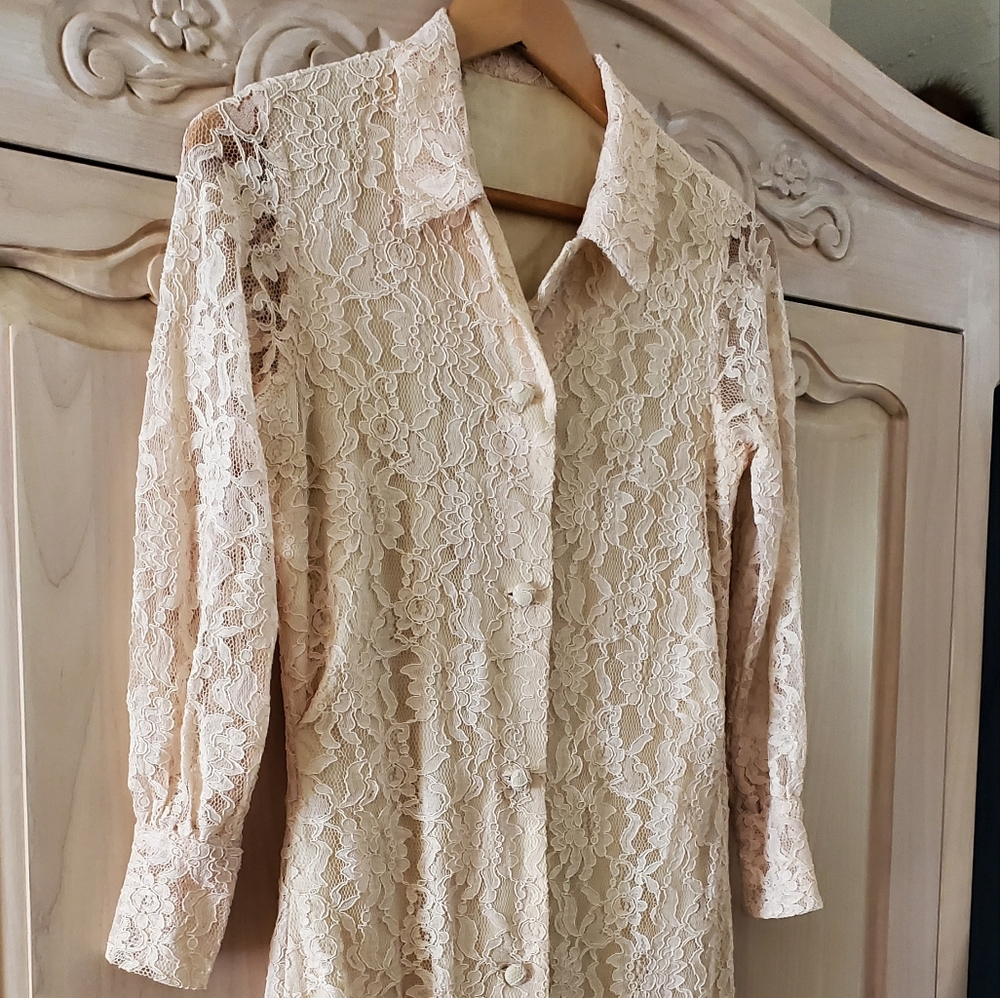 Vintage Lace Maxi Dress